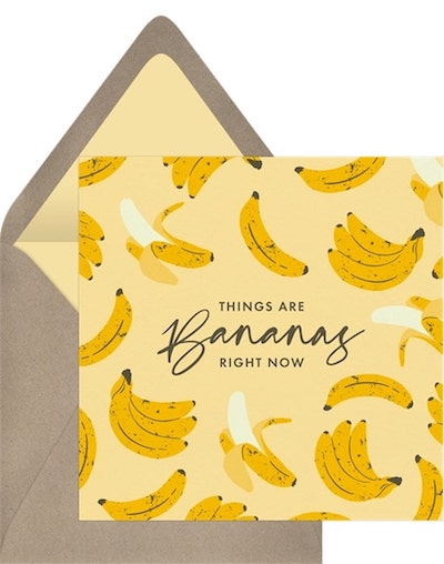 鼓勵卡：Things Are Bananas Card