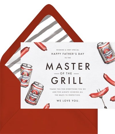 父親節創意：Brews and Brats Card