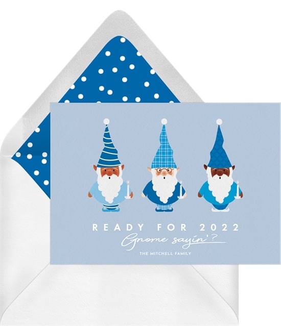 有趣的節日賀卡：Gnome Sayin' Card