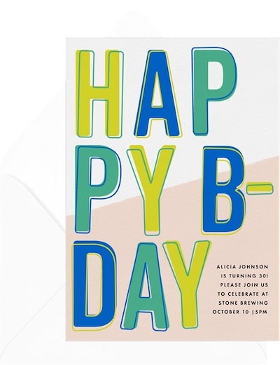 30 歲生日創意：生日快樂邀請函