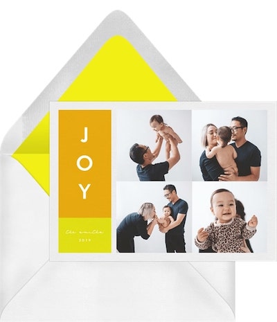 宗教復活節問候：Joy Stack Card