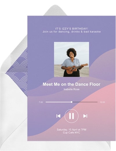 母親節創意：音樂愛好者邀請函