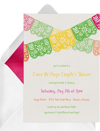 Papel Picado 橫幅邀請函