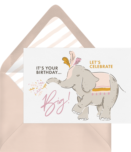 電子生日賀卡：Greenvelope 的 Celebrate Big Card