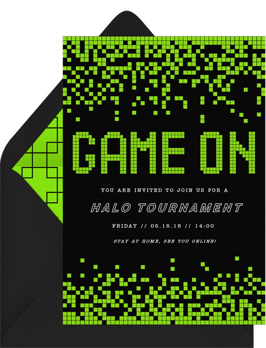 遠程團隊建設活動：Greenvelope 的 Game On Invitation