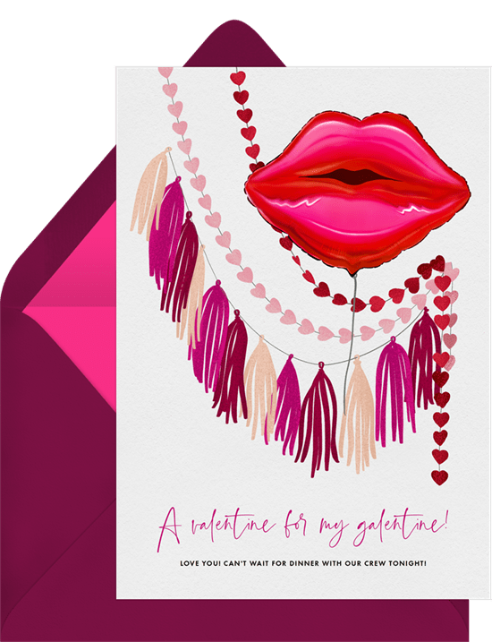Greenvelope的Pucker Up Card