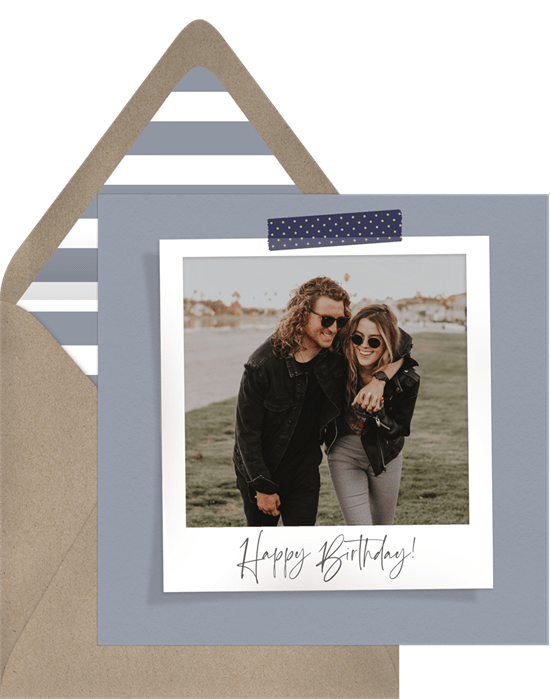 隔離期間的生日禮物：Greenvelope 的 Sweet Snapshot Card