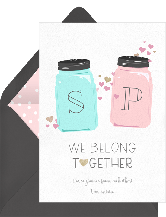 情人節語錄：Greenvelope 的 We Belong Together 卡