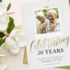 50 週年結婚紀念日請柬：措辭創意和設計