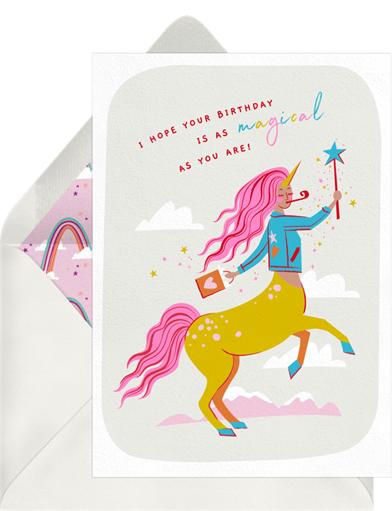 電子生日賀卡：Greenvelope 的 Magical You Card