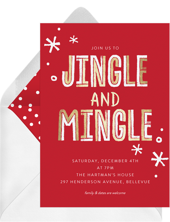 Jingle and Mingle：聖誕派對邀請函