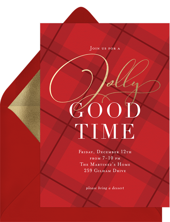 Jolly Good Time：聖誕派對邀請函