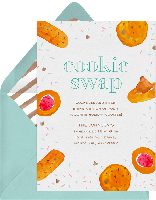 Cookie Swap：聖誕派對邀請函