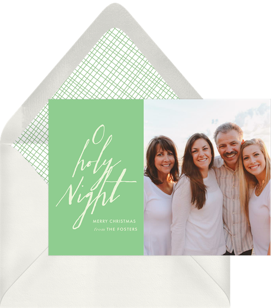 聖誕賀卡創意：Greenvelope 的 Oh Holy Night Card