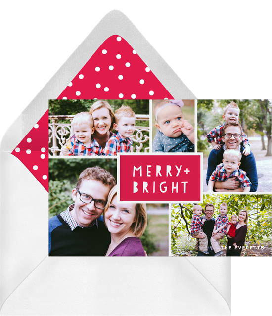 聖誕賀卡創意：Greenvelope 的 Merry Montage Card