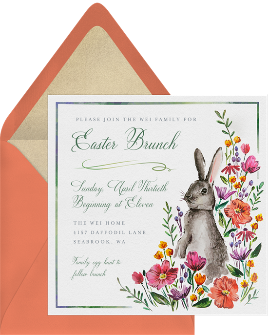 來自 Greenvelope 的 Spring Bunny 復活節賀卡