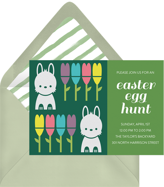 來自 Greenvelope 的 Spring Bunnies 復活節賀卡