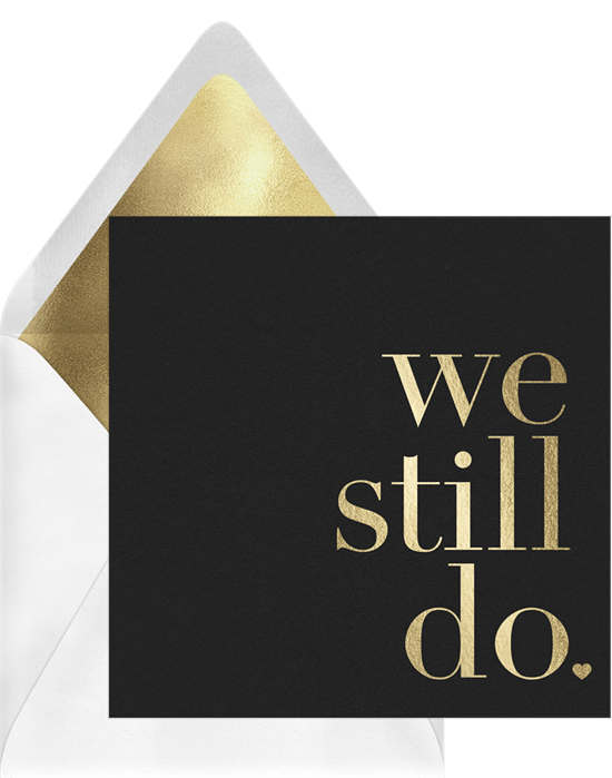 結婚 50 週年請柬：We Still