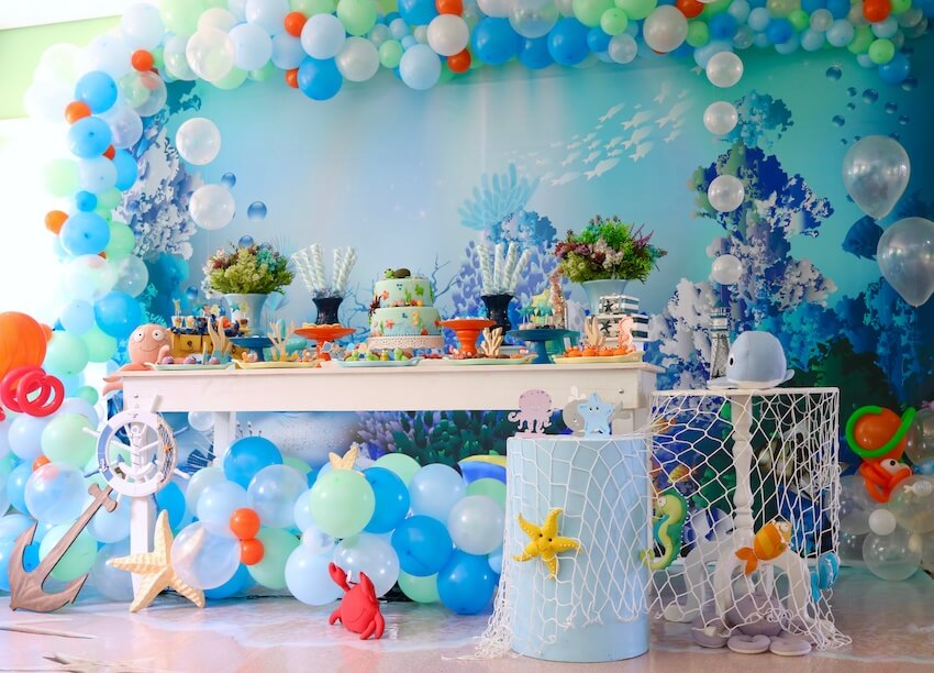 海底生日派對裝飾品