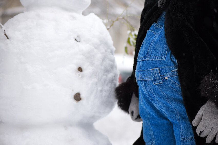 孕婦和雪人