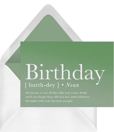 生日定義卡